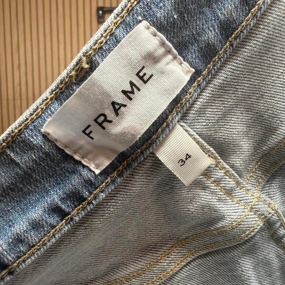 190 FRAME Le Crop Mini Boot Jeans (Size 34, Blue Springs, NWOT) - Picture 3 of 5